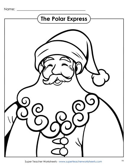 Coloring Pages - Santa Coloring Page (Printable PDF Worksheet)