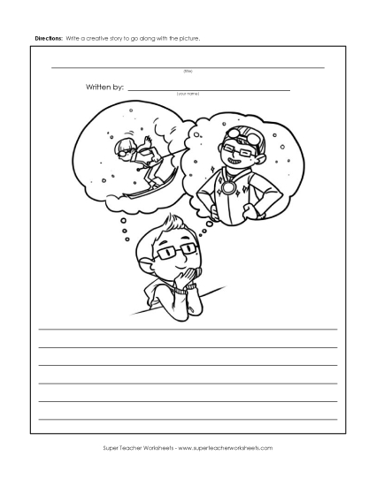 Writing - Skiing Champion (Printable PDF Worksheet)