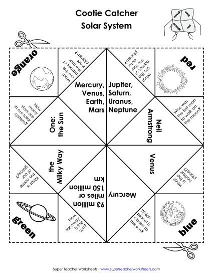 Science - Solar System (Printable PDF Worksheet)