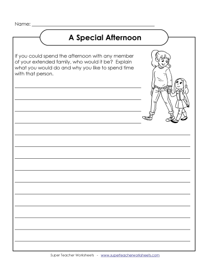 Special Family Member (Printable PDF Worksheet)