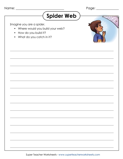 Spider Web (Printable PDF Worksheet)