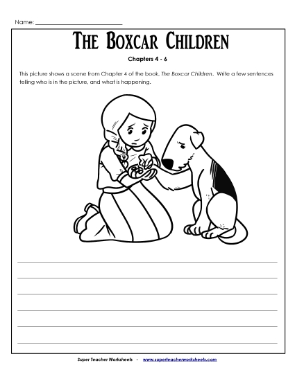 Chapters 4-6 - Summarize the picture: Chapters 4-6 (Printable PDF Worksheet)