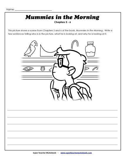 Chapters 5-6 - Summarize the picture: Chapters 5-6 (Printable PDF Worksheet)