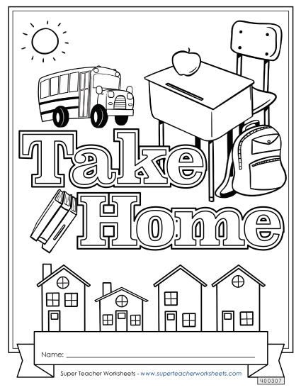 Folder & Binder Covers - Take Home (Printable PDF Worksheet)