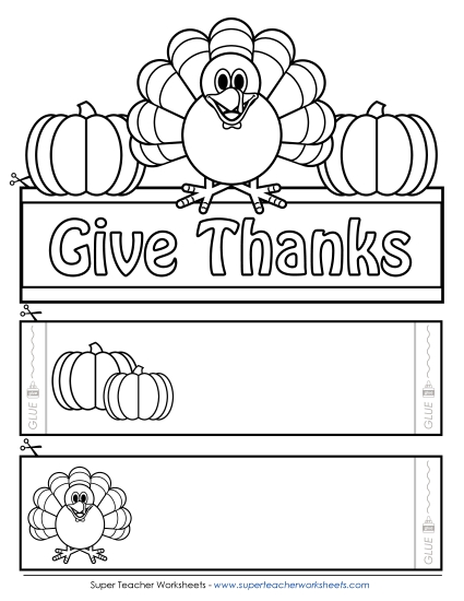 Holiday Crowns (Ordered by Date) - Thanksgiving Turkey (Printable PDF Worksheet)