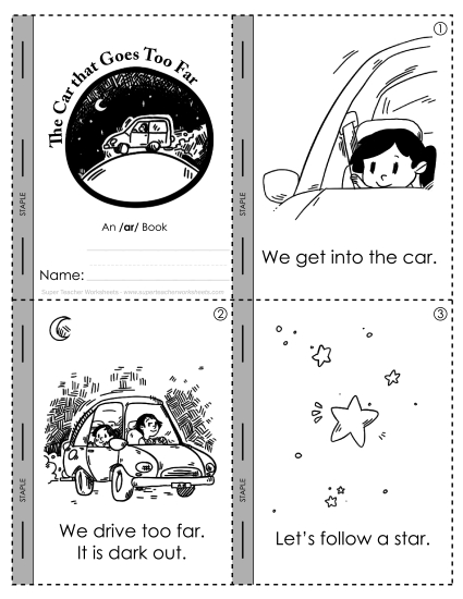 r-Controlled Vowels - The Car That Went Too Far (ar Sound) (Printable PDF Worksheet)