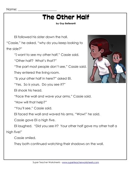 The Other Half  (Printable PDF Worksheet)