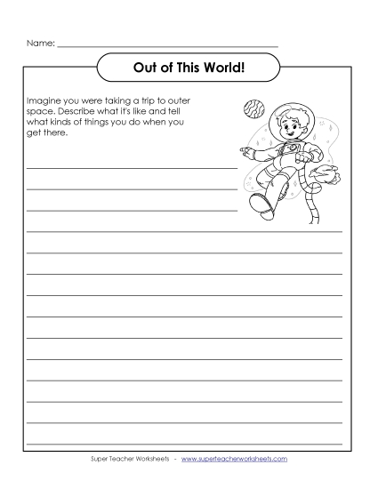 To the Moon (Printable PDF Worksheet)