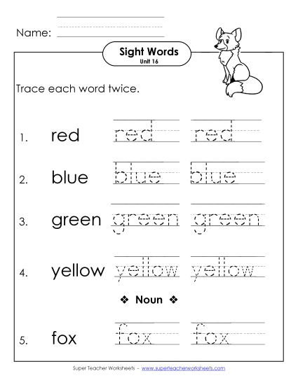 Worksheets - Trace Twice (Unit 16) (Printable PDF Worksheet)