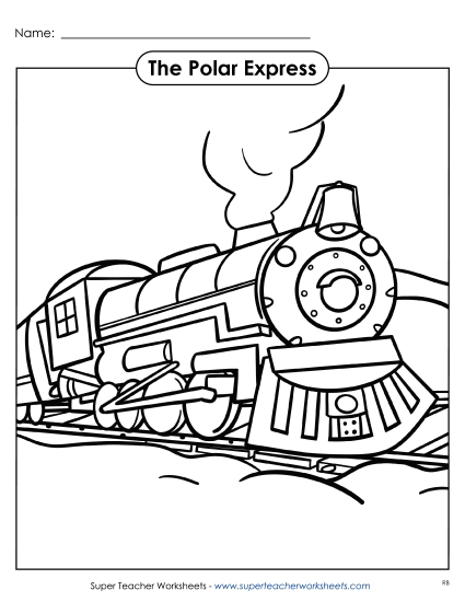 Coloring Pages - Train Coloring Page (Printable PDF Worksheet)