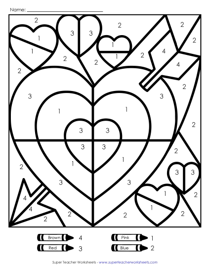 Holiday and Seasonal - Valentine (Printable PDF Worksheet)