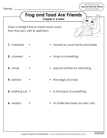 Chapter 4 - Vocabulary for Chapter 4 (Printable PDF Worksheet)