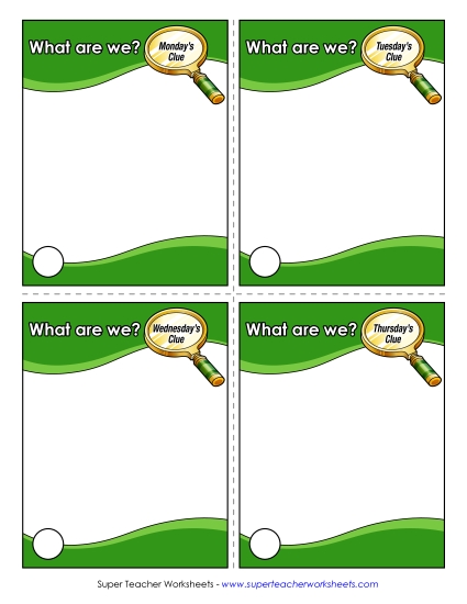 Number & Brain Teasers - What Are We? Challenge (Printable PDF Worksheet)