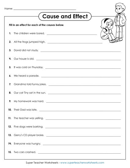 What's the Effect (Printable PDF Worksheet)