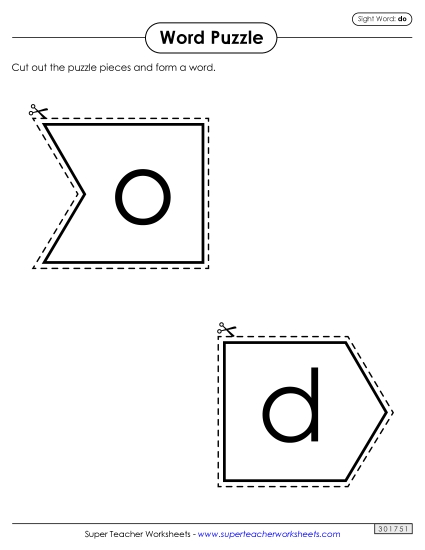 Word Puzzle: Do (Printable PDF Worksheet)
