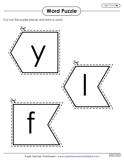 Word Puzzle: Fly (Printable PDF Worksheet)