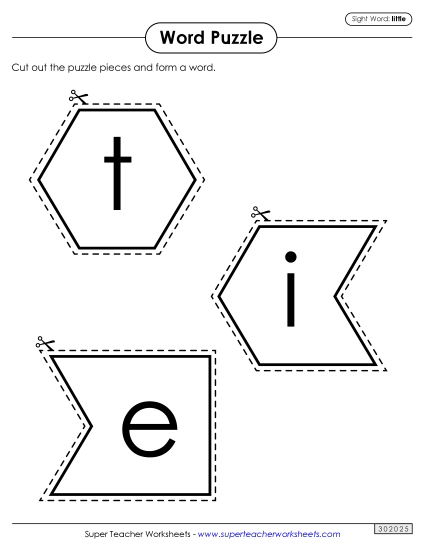 Word Puzzle: Little (Printable PDF Worksheet)