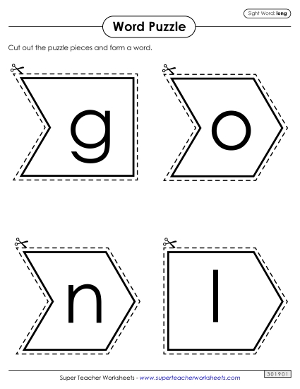 Word Puzzle: Long (Printable PDF Worksheet)