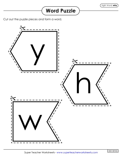 Word Puzzle: Why (Printable PDF Worksheet)