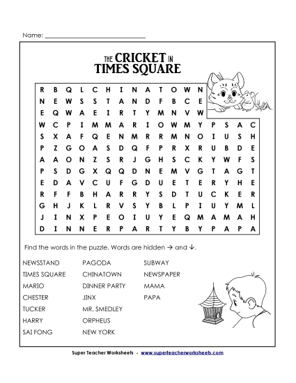 Whole Book - Word Search (Printable PDF Worksheet)