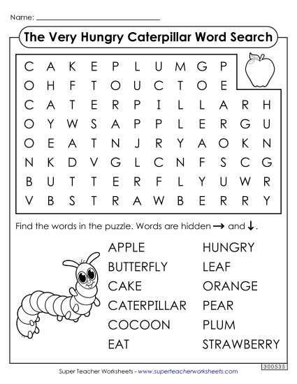 Worksheets - Word Search (Printable PDF Worksheet)