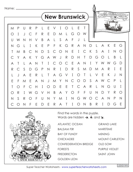 Puzzles - Word Search (Printable PDF Worksheet)