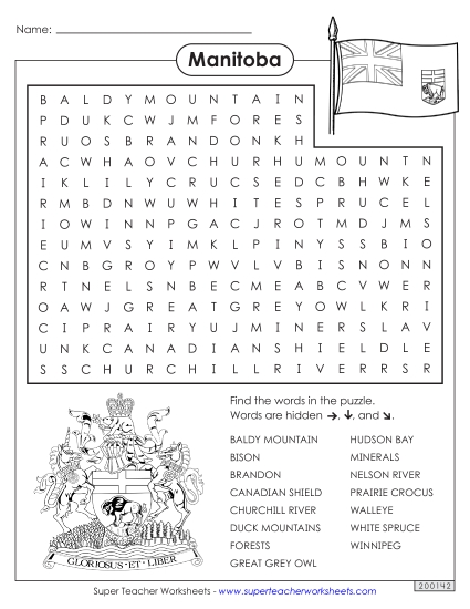 Puzles - Word Search (Printable PDF Worksheet)