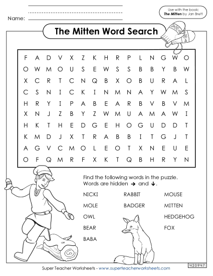 Puzzles - Word Search (Printable PDF Worksheet)