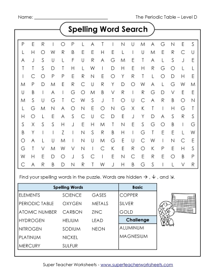 Worksheets and Activities  - Word Search Puzzle  (Printable PDF Worksheet)