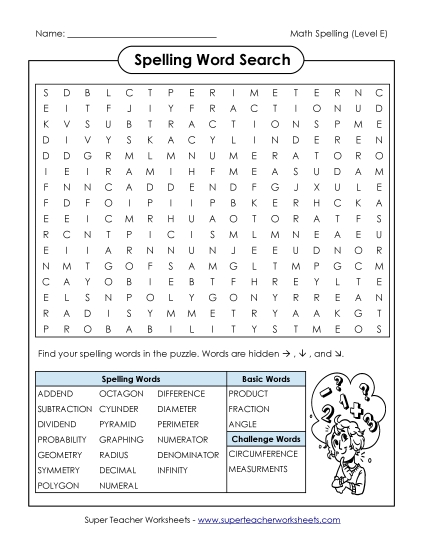 Worksheets and Activities - Word Search Puzzle (Printable PDF Worksheet)