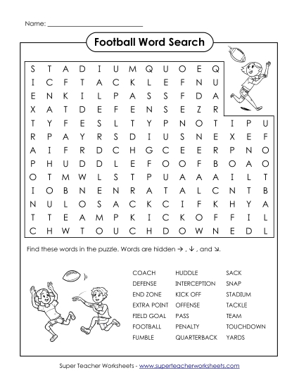 Puzzles & Brain Teasers - Word Search Puzzle (Intermediate) (Printable PDF Worksheet)