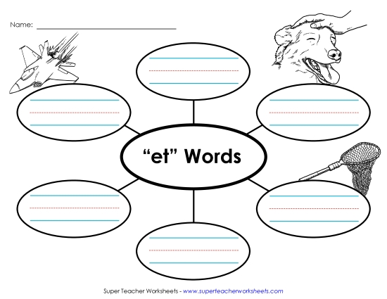 Worksheets - Word Web (-et) (Printable PDF Worksheet)