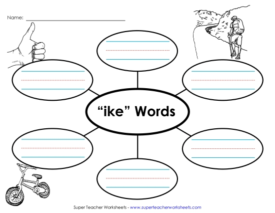 Worksheets - Word Web (-ike) (Printable PDF Worksheet)
