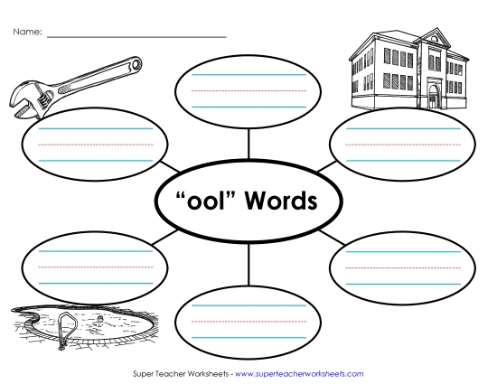 Worksheets - Word Web (-ool) (Printable PDF Worksheet)