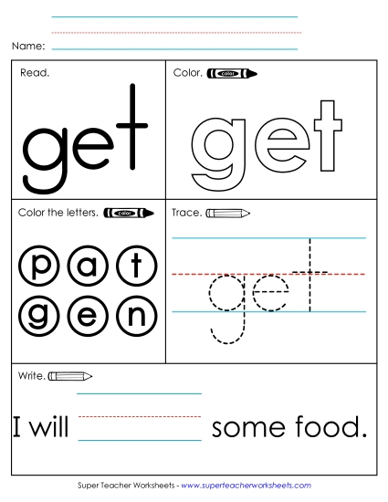 Worksheet 1: Get (Printable PDF Worksheet)