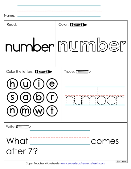 Worksheet 1: Number (Printable PDF Worksheet)