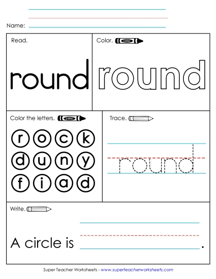 Worksheet 1: Round (Printable PDF Worksheet)