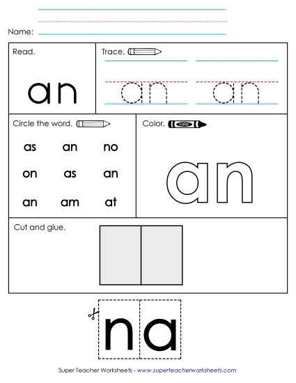 Worksheet 2: An (Printable PDF Worksheet)