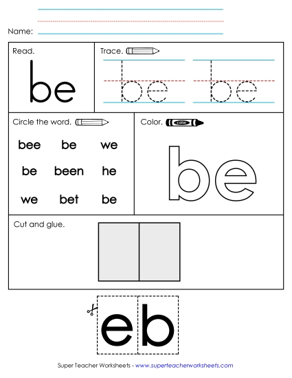 Worksheet 2: Be (Printable PDF Worksheet)