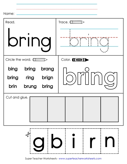 Worksheet 2: Bring (Printable PDF Worksheet)