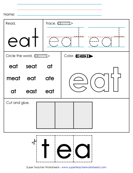 Worksheet 2: Eat (Printable PDF Worksheet)
