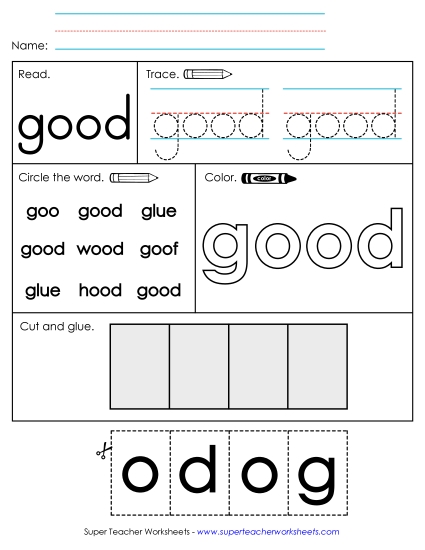 Worksheet 2: Good (Printable PDF Worksheet)