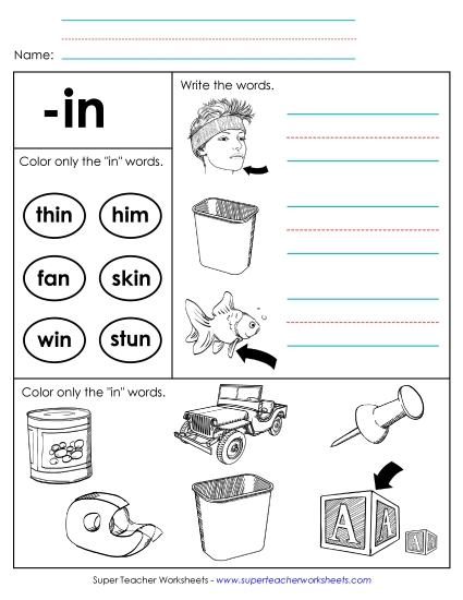 Worksheets - Worksheet 2 (-in Words) (Printable PDF Worksheet)