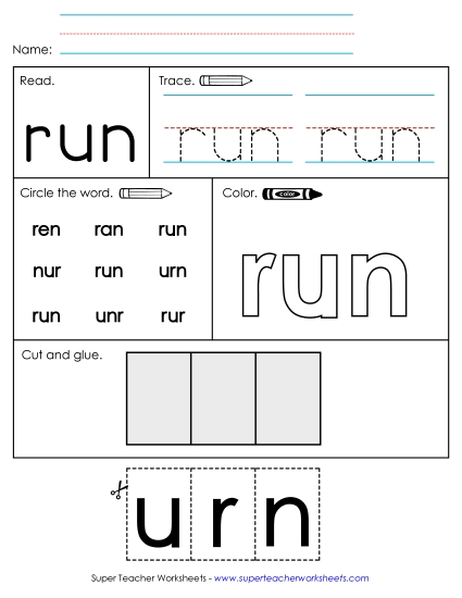 Worksheet 2: Run (Printable PDF Worksheet)