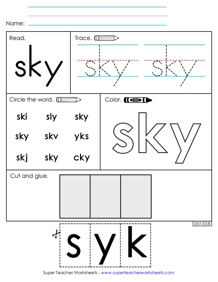Worksheet 2: Sky (Printable PDF Worksheet)