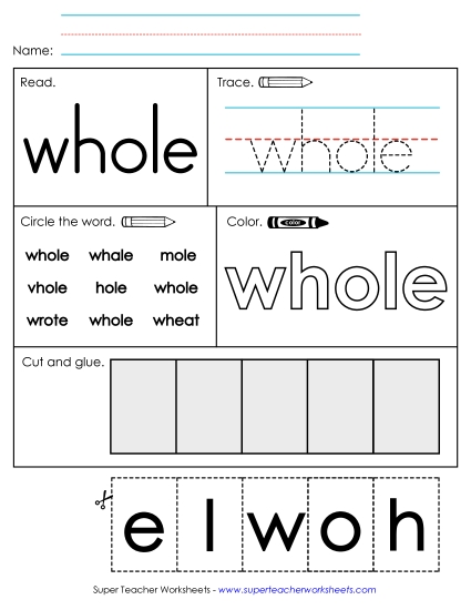 Worksheet 2: Whole (Printable PDF Worksheet)