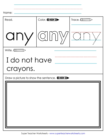 Worksheet 3: Any (Printable PDF Worksheet)
