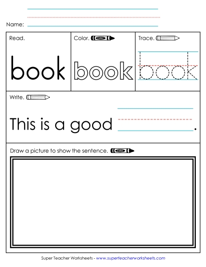 Worksheet 3: Book (Printable PDF Worksheet)