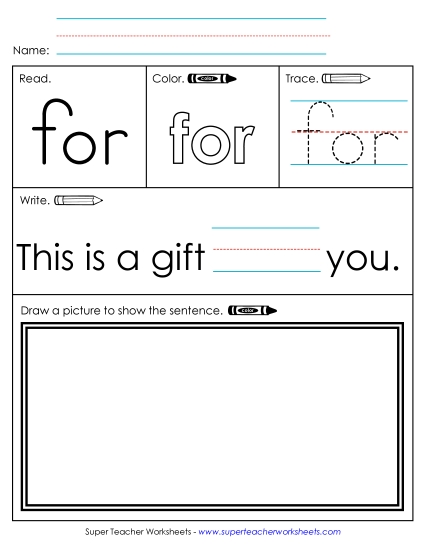 Worksheet 3: For (Printable PDF Worksheet)