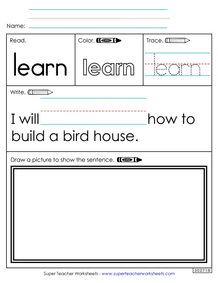 Worksheet 3: Learn (Printable PDF Worksheet)